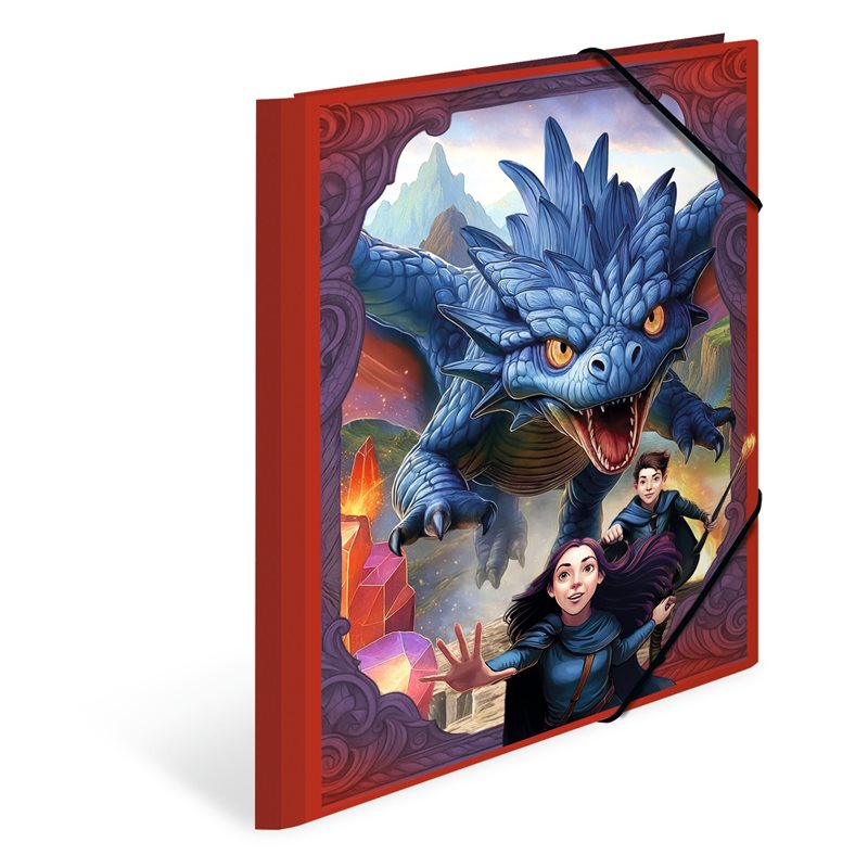 Gummibandsmapp A4 Dragon