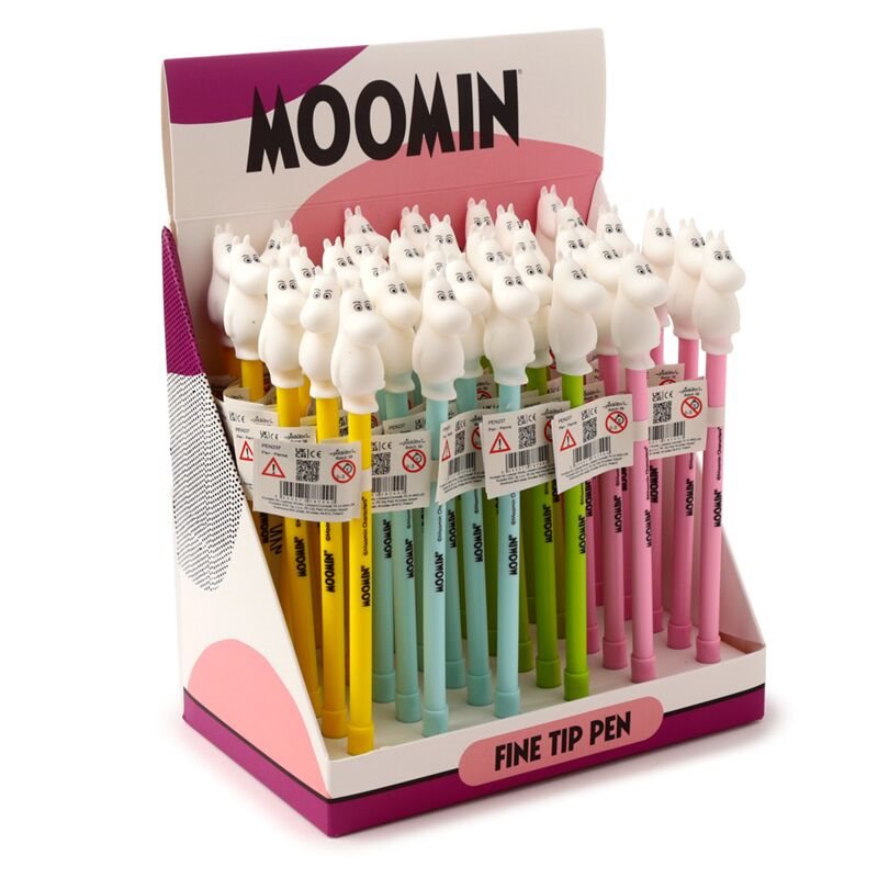 Mumin Penna med smal topp - Display med 36 pennor