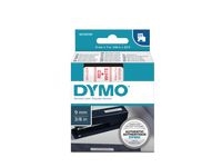 Tape DYMO D1 9mm röd på vit