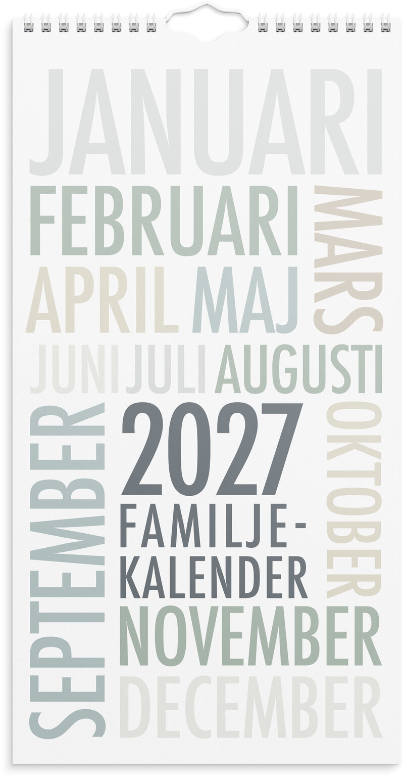 Familjekalender 2027 TrendArt