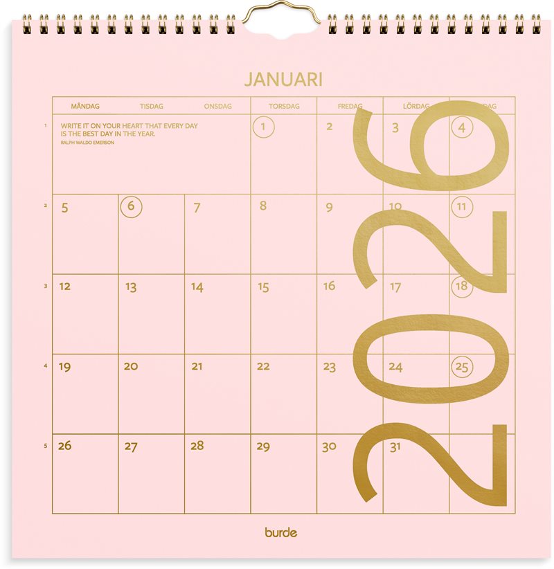 Väggkalender 2026 Color