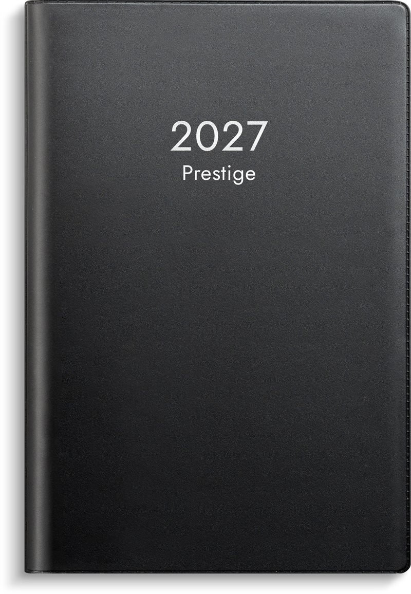 Kalender 2027 Prestige svart plast