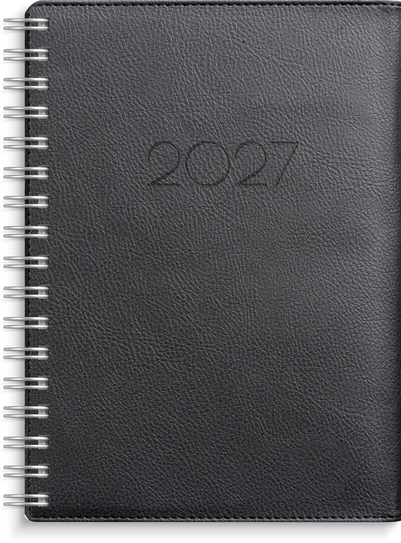 Kalender 2027 Senator A6 Twist svart