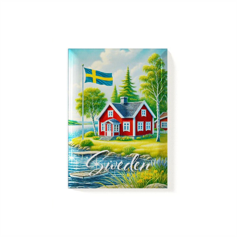 Magnet Sweden Röd Stuga
