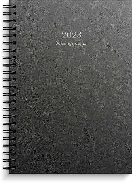 Kalender 2023 Bokningsjournalen svart kartong