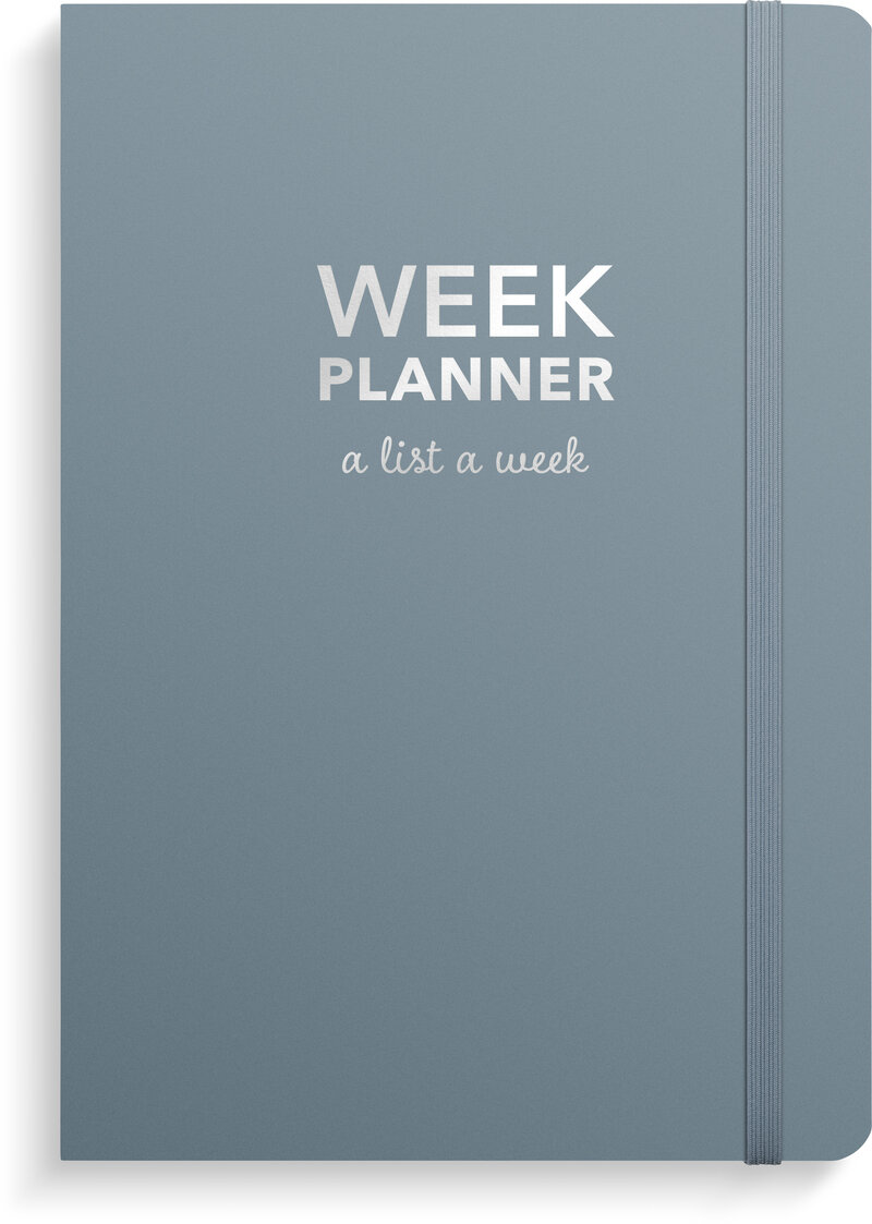 Week Planner undated blue