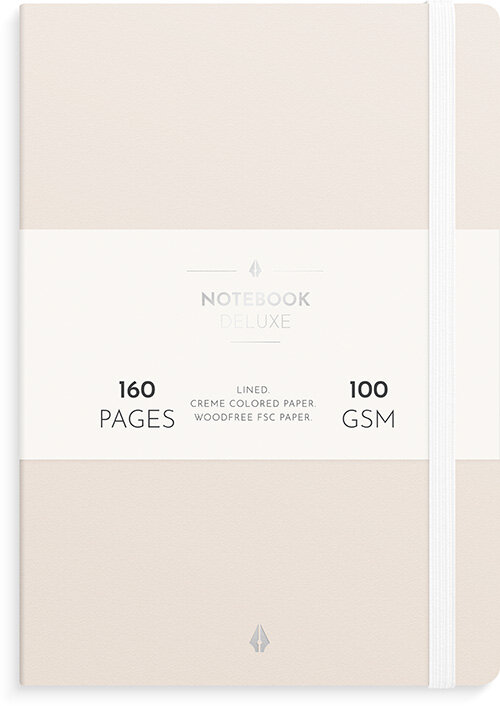 Notebook Deluxe A5 beige