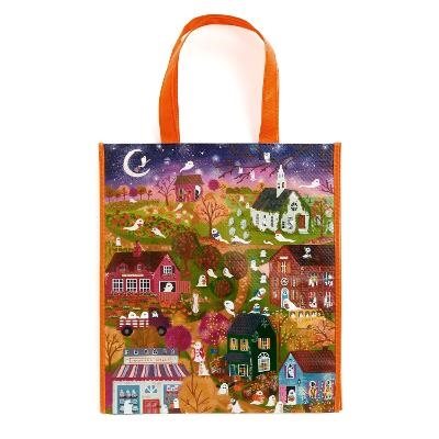 Joy Laforme Spooky Village Reusable Shopping Bag