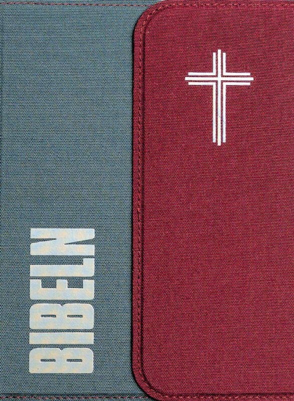 Bibel 2026 (grå/vinröd) - magnetlås med noter och tumindex
