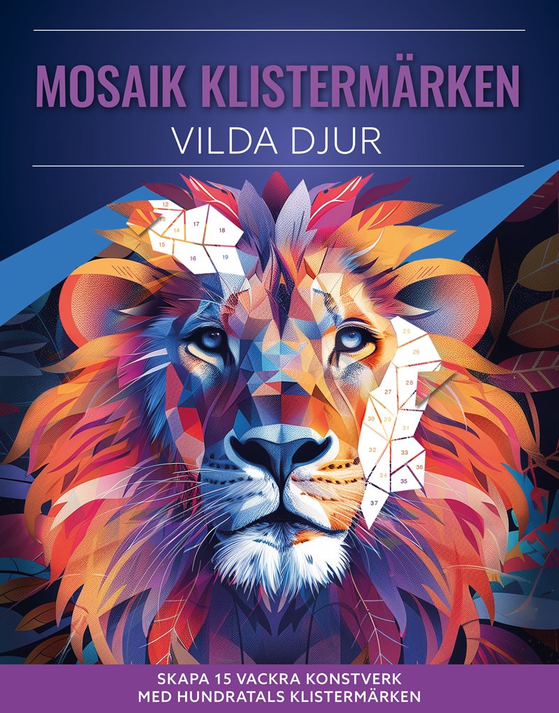 Mosaik klistermärken : vilda djur