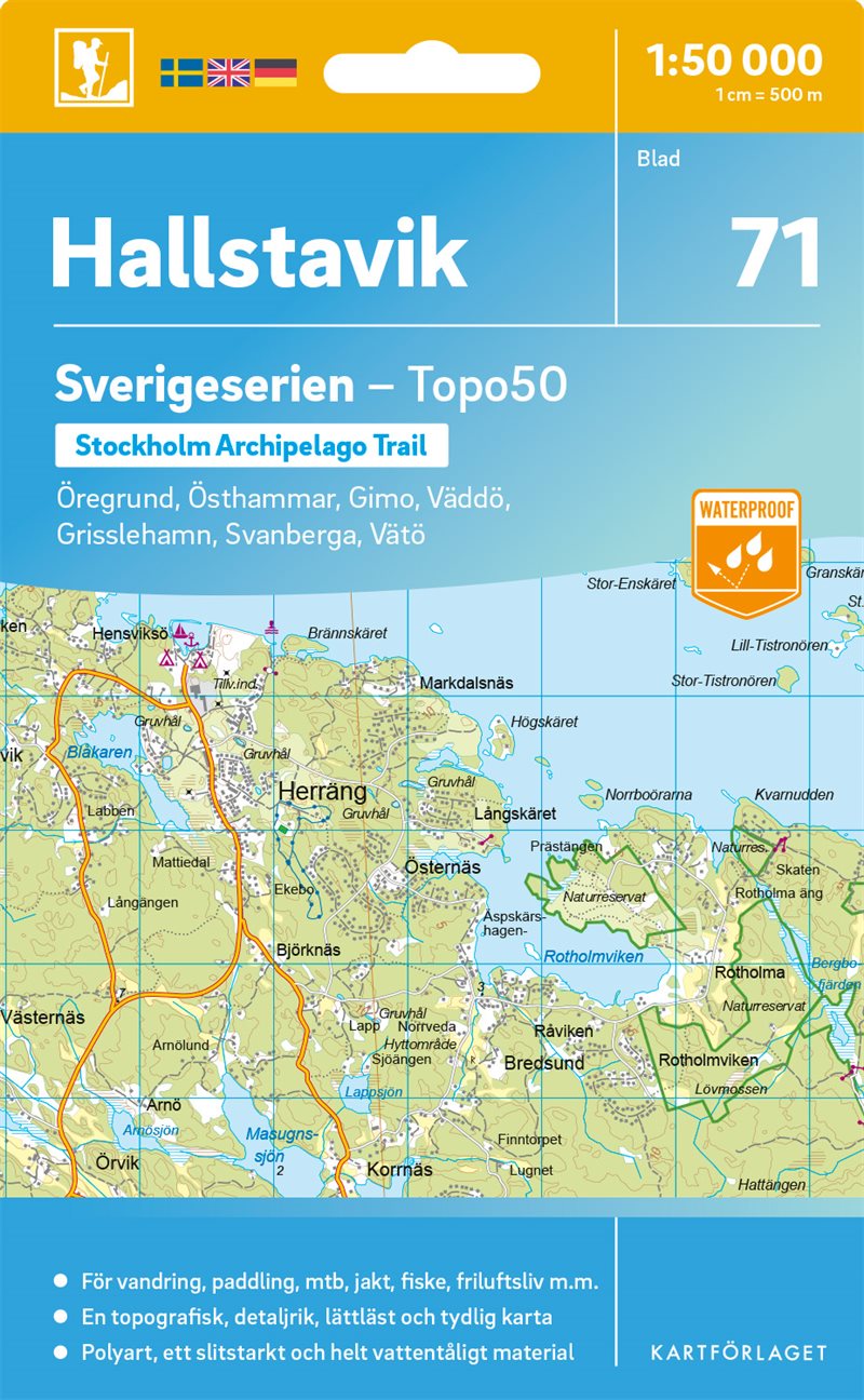 71 Hallstavik Sverigeserien Topo50