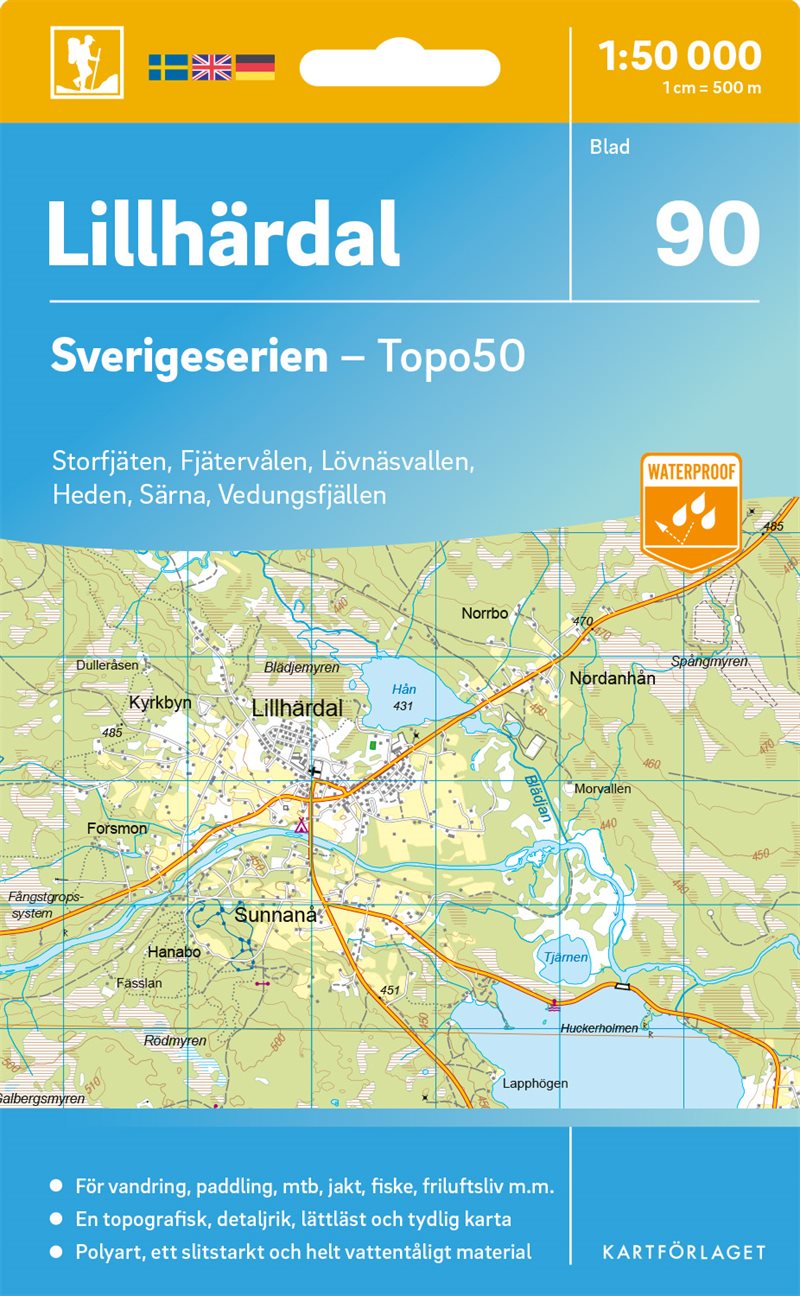 90 Lillhärdal Sverigeserien Topo50