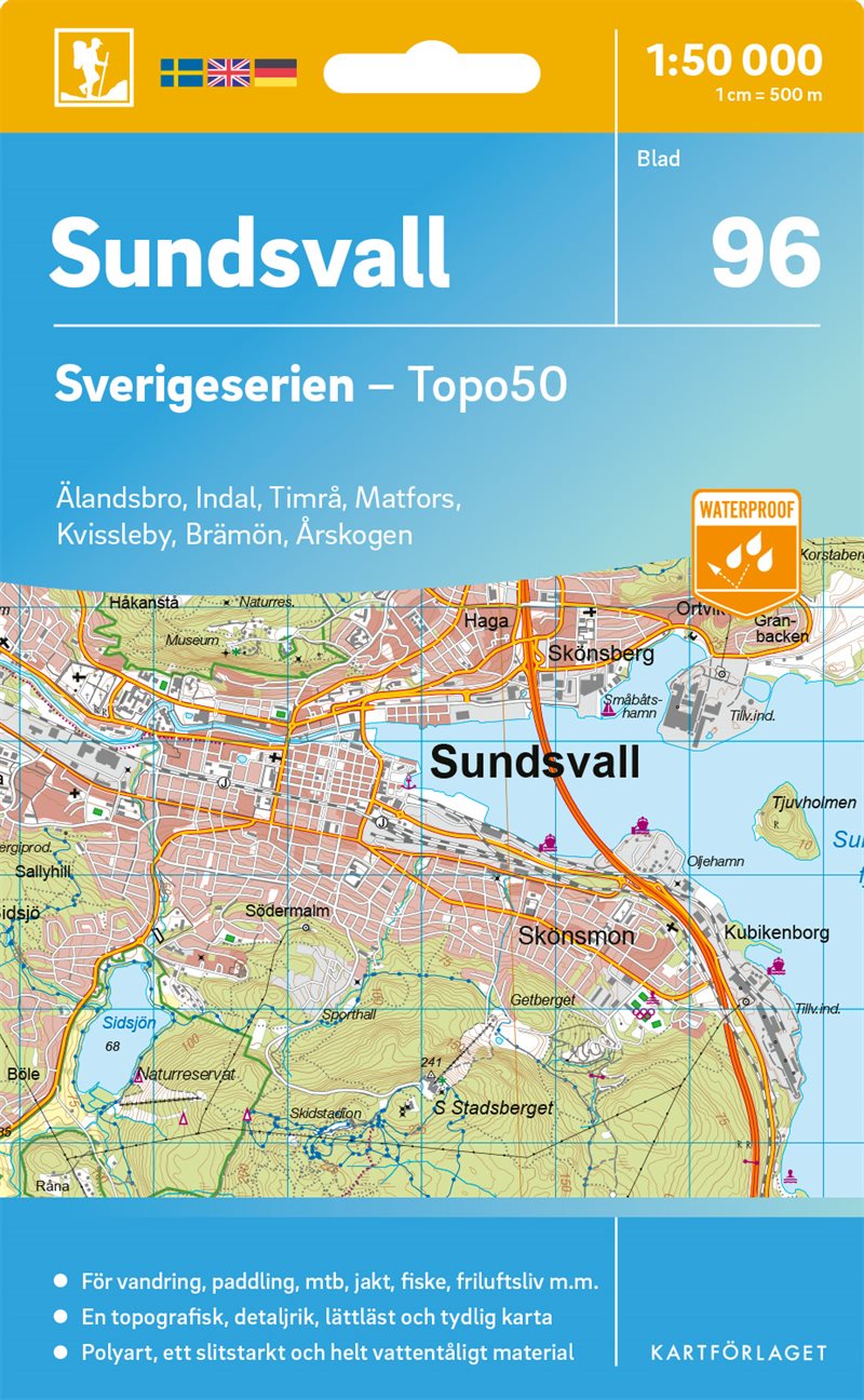 96 Sundsvall Sverigeserien Topo50