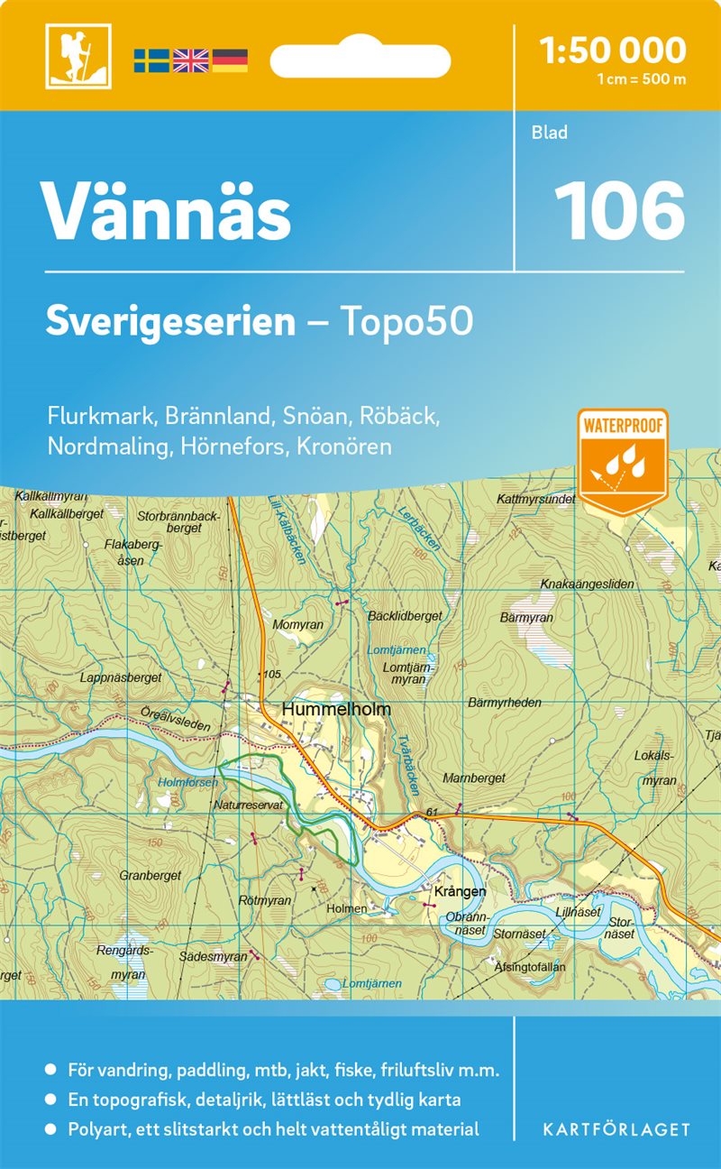 106 Vännäs Sverigeserien Topo50