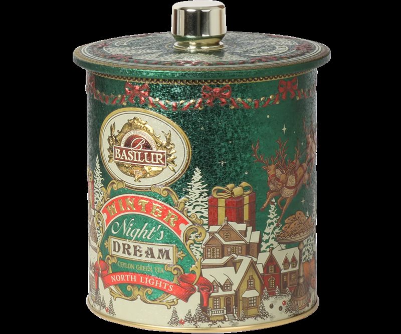 Te i metallburk WINTER NIGHT´S DREAM Chrismas NORTH LIGHTS