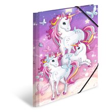 Gummibandsmapp A4 Unicorn