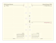 Filofax Pocket Refill 2026 Dag/Sida. Språk svensk/dansk /norsk