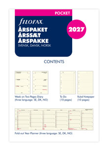 Filofax - Pocket Refill 2027 Årspaket
