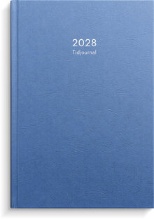 Tidjournal 2028 blå kartong