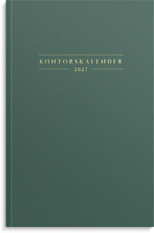 Kontorskalender 2027 grön