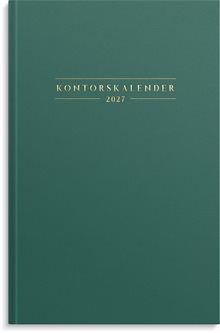 Kontorskalender 2027 grön