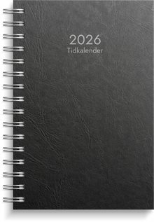 Kalender 2026 Tidkalender svart kartong