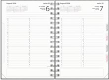 Kalender 2026 Tidkalender svart kartong