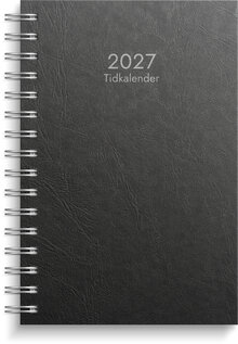 Tidkalender 2027 svart kartong