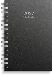 Tidkalender 2027 svart kartong