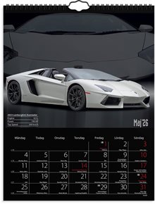 Väggkalender 2026 Bilar