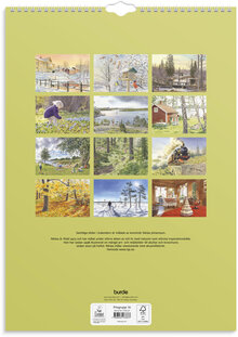 Väggkalender 2027 Klassiska Sverige