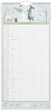 Familjekalender 2027 Magic Garden