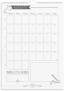 Väggkalender 2026 Doodle