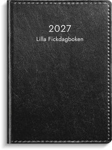 Lilla Fickdagboken 2027 svart konstläder