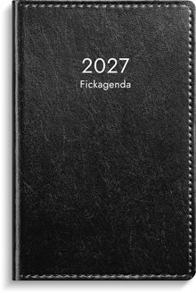 Fickagenda 2027 svart konstläder