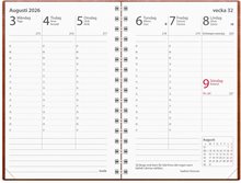 Kalender 2026 Prestige cognac konstläder