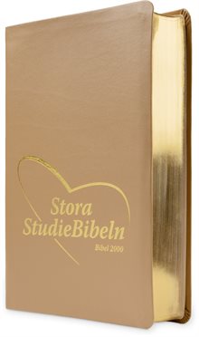 Stora StudieBibeln - Bonded leather Brun