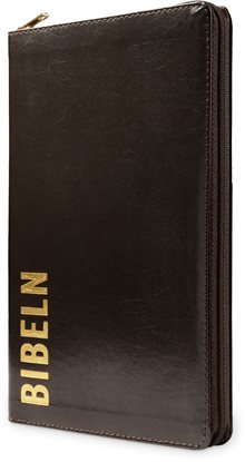Bibel 2026 Slimline - Bonded leather Svart med dragkedja